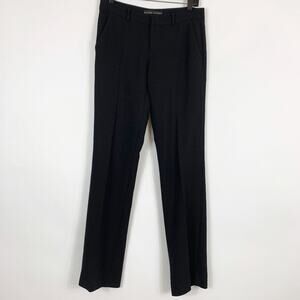 Ralph Lauren Black Label Pants Size 6 100% Wool Women's Trouser Black Straight